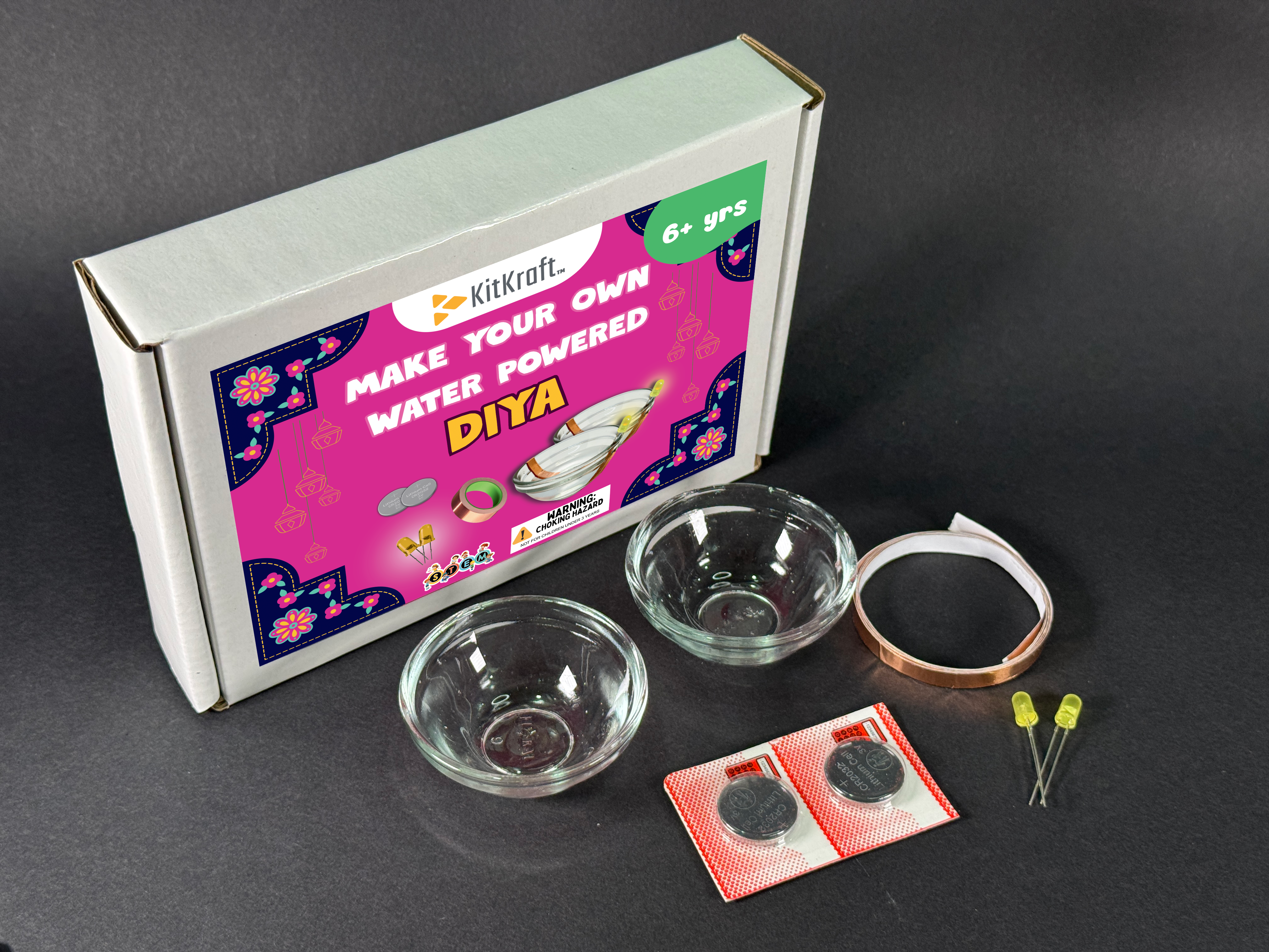 ElectroLight - DIY Water Powered Diya STEM Kit ElectroLight - DIY Water Powered Diya STEM Kit